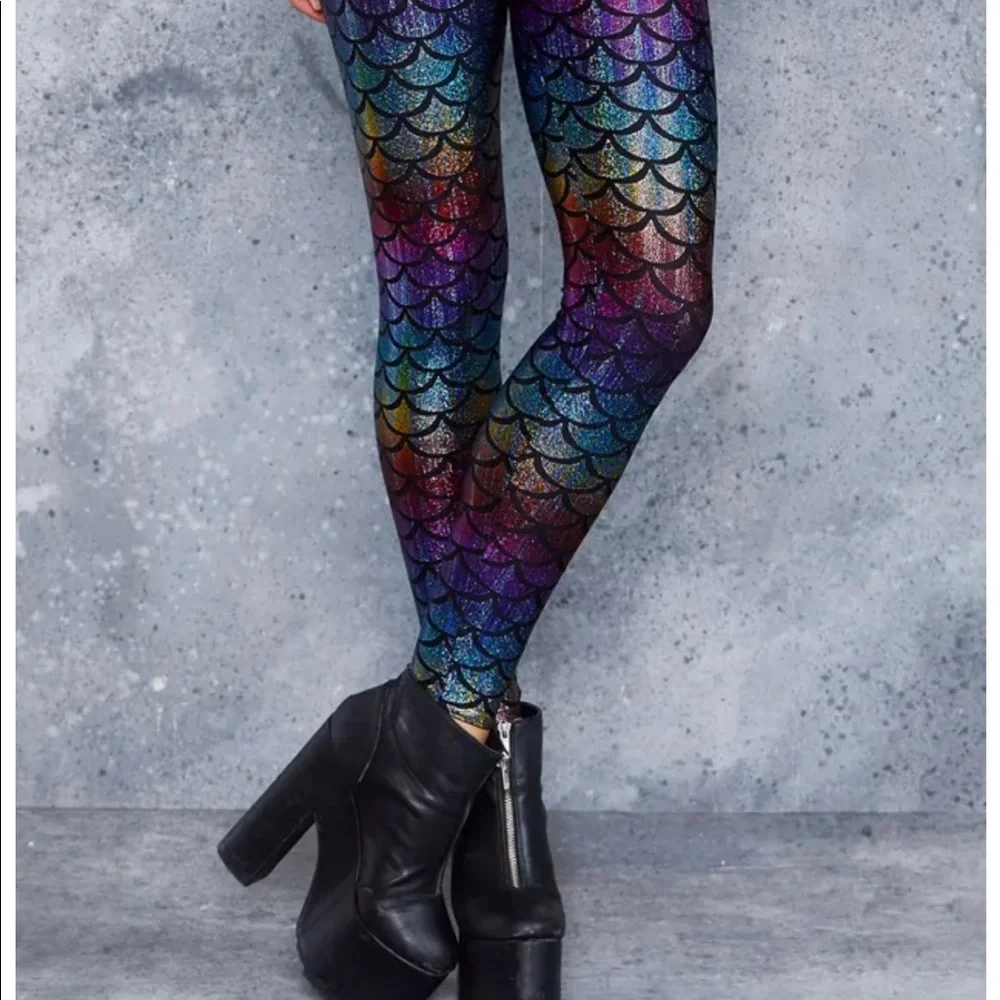Mermaid rainbow leggings limited - Picture 3 of 8
